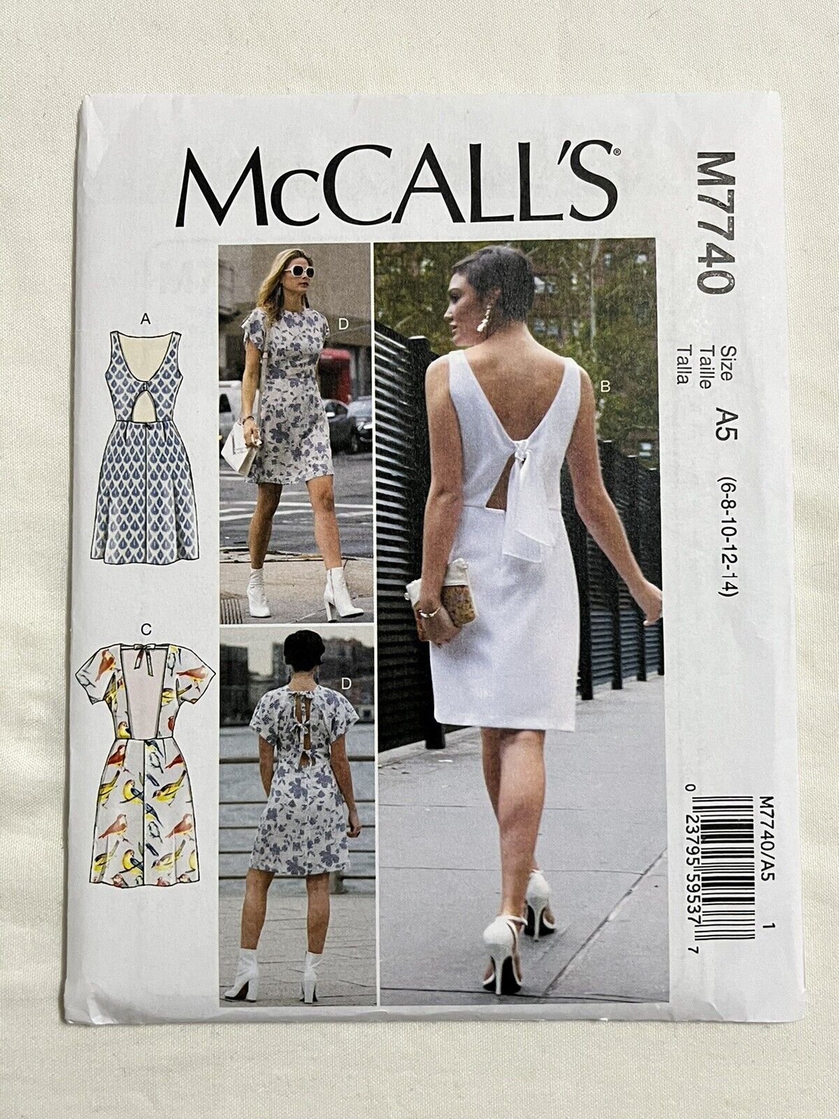 Uncut Mccalls Sewing Pattern 11887 8406 Misses Dress Size 6-14 -  in  2023